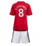 Manchester United Bruno Fernandes #8 Thuis tenue voor kinderen 2023-24 Korte Mouwen (+ broek)