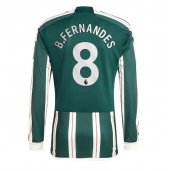 Manchester United Bruno Fernandes #8 Uit tenue 2023-24 Lange Mouwen