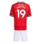 Manchester United Bryan Mbeumo #19 Thuis tenue voor kinderen 2025-26 Korte Mouwen (+ broek)