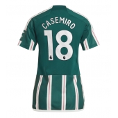 Manchester United Casemiro #18 Uit tenue voor Dames 2023-24 Korte Mouwen