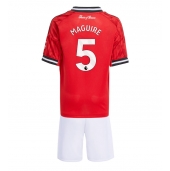 Manchester United Harry Maguire #5 Thuis tenue voor kinderen 2025-26 Korte Mouwen (+ broek)