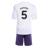 Manchester United Harry Maguire #5 Uit tenue voor kinderen 2025-26 Korte Mouwen (+ broek)