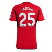 Manchester United Jadon Sancho #25 Thuis tenue 2023-24 Korte Mouwen