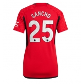 Manchester United Jadon Sancho #25 Thuis tenue voor Dames 2023-24 Korte Mouwen