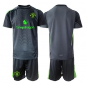 Manchester United Keeper Uit tenue voor kinderen 2025-26 Korte Mouwen (+ broek)