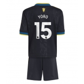 Manchester United Leny Yoro #15 Derde tenue voor kinderen 2025-26 Korte Mouwen (+ broek)