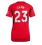 Manchester United Luke Shaw #23 Thuis tenue voor Dames 2023-24 Korte Mouwen