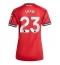 Manchester United Luke Shaw #23 Thuis tenue voor Dames 2025-26 Korte Mouwen