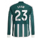Manchester United Luke Shaw #23 Uit tenue 2023-24 Lange Mouwen