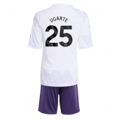 Manchester United Manuel Ugarte #25 Uit tenue voor kinderen 2025-26 Korte Mouwen (+ broek)