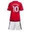 Manchester United Marcus Rashford #10 Thuis tenue voor kinderen 2023-24 Korte Mouwen (+ broek)