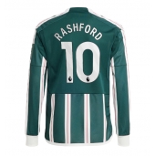 Manchester United Marcus Rashford #10 Uit tenue 2023-24 Lange Mouwen