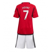 Manchester United Mason Mount #7 Thuis tenue voor kinderen 2023-24 Korte Mouwen (+ broek)
