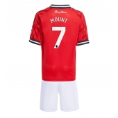 Manchester United Mason Mount #7 Thuis tenue voor kinderen 2025-26 Korte Mouwen (+ broek)