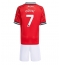 Manchester United Mason Mount #7 Thuis tenue voor kinderen 2025-26 Korte Mouwen (+ broek)
