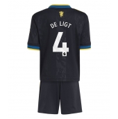 Manchester United Matthijs de Ligt #4 Derde tenue voor kinderen 2025-26 Korte Mouwen (+ broek)