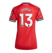 Manchester United Patrick Dorgu #13 Thuis tenue voor Dames 2025-26 Korte Mouwen