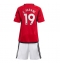 Manchester United Raphael Varane #19 Thuis tenue voor kinderen 2023-24 Korte Mouwen (+ broek)