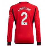 Manchester United Victor Lindelof #2 Thuis tenue 2023-24 Lange Mouwen