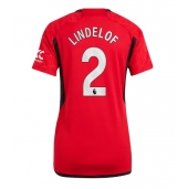Manchester United Victor Lindelof #2 Thuis tenue voor Dames 2023-24 Korte Mouwen