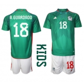 Mexico Andres Guardado #18 Thuis tenue voor kinderen WK 2022 Korte Mouwen (+ broek)