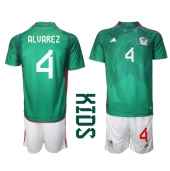 Mexico Edson Alvarez #4 Thuis tenue voor kinderen WK 2022 Korte Mouwen (+ broek)