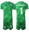 Nederland Bart Verbruggen #1 Keeper Thuis tenue voor kinderen EK 2024 Korte Mouwen (+ broek)