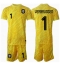 Nederland Bart Verbruggen #1 Keeper Uit tenue voor kinderen EK 2024 Korte Mouwen (+ broek)