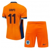 Nederland Cody Gakpo #11 Thuis tenue voor kinderen EK 2024 Korte Mouwen (+ broek)