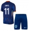 Nederland Cody Gakpo #11 Uit tenue voor kinderen EK 2024 Korte Mouwen (+ broek)