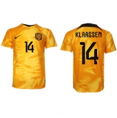 Nederland Davy Klaassen #14 Thuis tenue WK 2022 Korte Mouwen