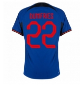 Nederland Denzel Dumfries #22 Uit tenue WK 2022 Korte Mouwen