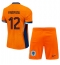 Nederland Jeremie Frimpong #12 Thuis tenue voor kinderen EK 2024 Korte Mouwen (+ broek)