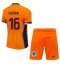 Nederland Joey Veerman #16 Thuis tenue voor kinderen EK 2024 Korte Mouwen (+ broek)