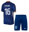 Nederland Joey Veerman #16 Uit tenue voor kinderen EK 2024 Korte Mouwen (+ broek)