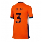 Nederland Matthijs de Ligt #3 Thuis tenue voor Dames EK 2024 Korte Mouwen