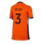 Nederland Matthijs de Ligt #3 Thuis tenue voor Dames EK 2024 Korte Mouwen