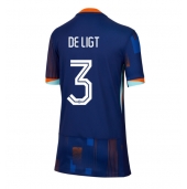 Nederland Matthijs de Ligt #3 Uit tenue voor Dames EK 2024 Korte Mouwen