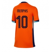 Nederland Memphis Depay #10 Thuis tenue voor Dames EK 2024 Korte Mouwen