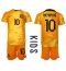 Nederland Memphis Depay #10 Thuis tenue voor kinderen WK 2022 Korte Mouwen (+ broek)