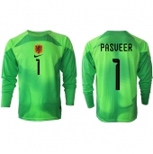 Nederland Remko Pasveer #1 Keeper Thuis tenue WK 2022 Lange Mouwen