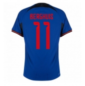 Nederland Steven Berghuis #11 Uit tenue WK 2022 Korte Mouwen