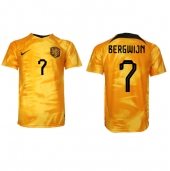 Nederland Steven Bergwijn #7 Thuis tenue WK 2022 Korte Mouwen