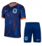 Nederland Uit tenue voor kinderen EK 2024 Korte Mouwen (+ broek)