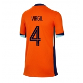 Nederland Virgil van Dijk #4 Thuis tenue voor Dames EK 2024 Korte Mouwen