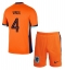 Nederland Virgil van Dijk #4 Thuis tenue voor kinderen EK 2024 Korte Mouwen (+ broek)
