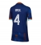 Nederland Virgil van Dijk #4 Uit tenue voor Dames EK 2024 Korte Mouwen