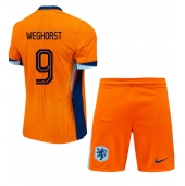 Nederland Wout Weghorst #9 Thuis tenue voor kinderen EK 2024 Korte Mouwen (+ broek)
