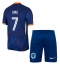 Nederland Xavi Simons #7 Uit tenue voor kinderen EK 2024 Korte Mouwen (+ broek)