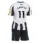 Newcastle United Harvey Barnes #11 Thuis tenue voor kinderen 2025-26 Korte Mouwen (+ broek)